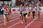 Jessica Judd (GB)  battles to victory in the 800 metres at the European Athletics Team Championships.